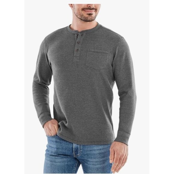the american outdoorsman Other - The American Outdoorsman Men's Long-Sleeve Waffle Henley Shirts‎ Size Large